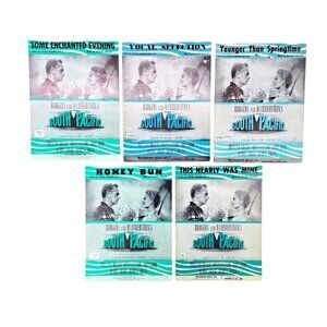 Vintage South Pacific Sheet Music & Vocal Selections Lot of 5 Enchanted Evening